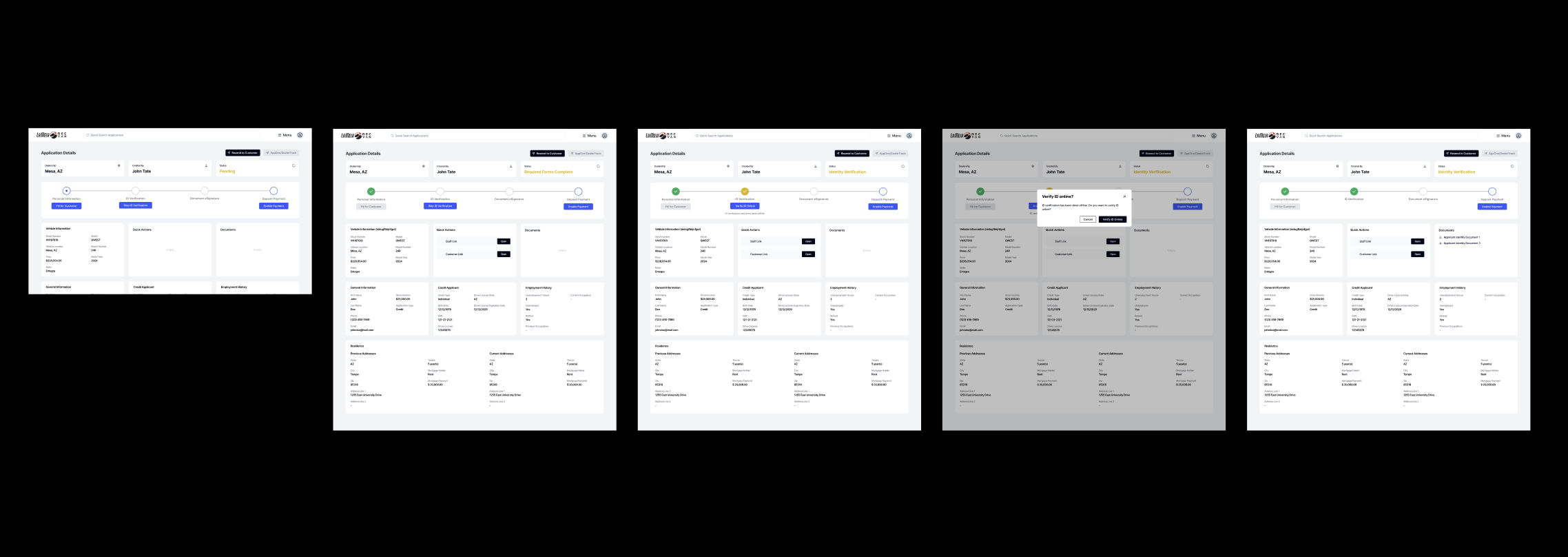 Skip identity verification flow with confirmation for in-person deals.