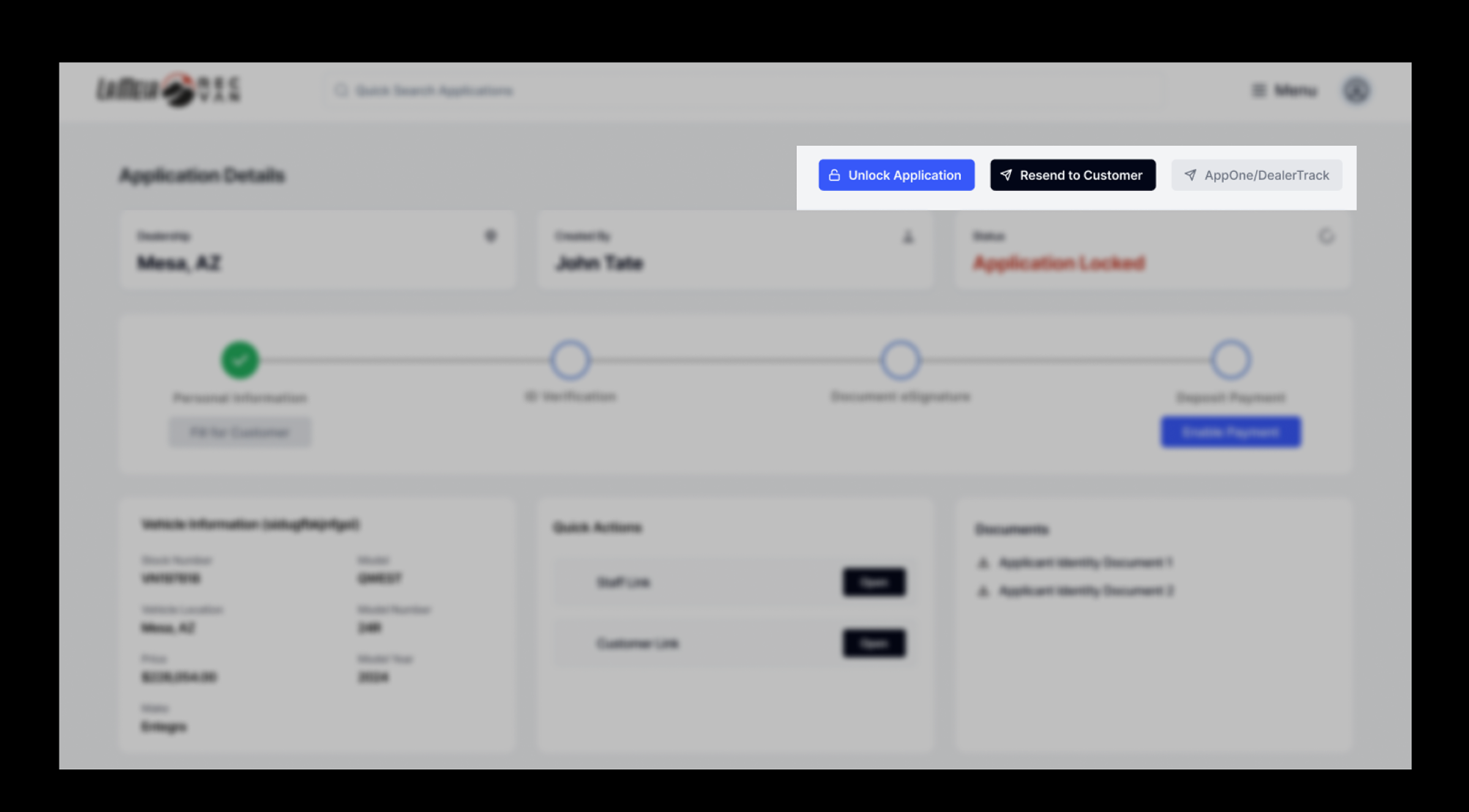 UI showing key actions visible at all times with state indicating availability.