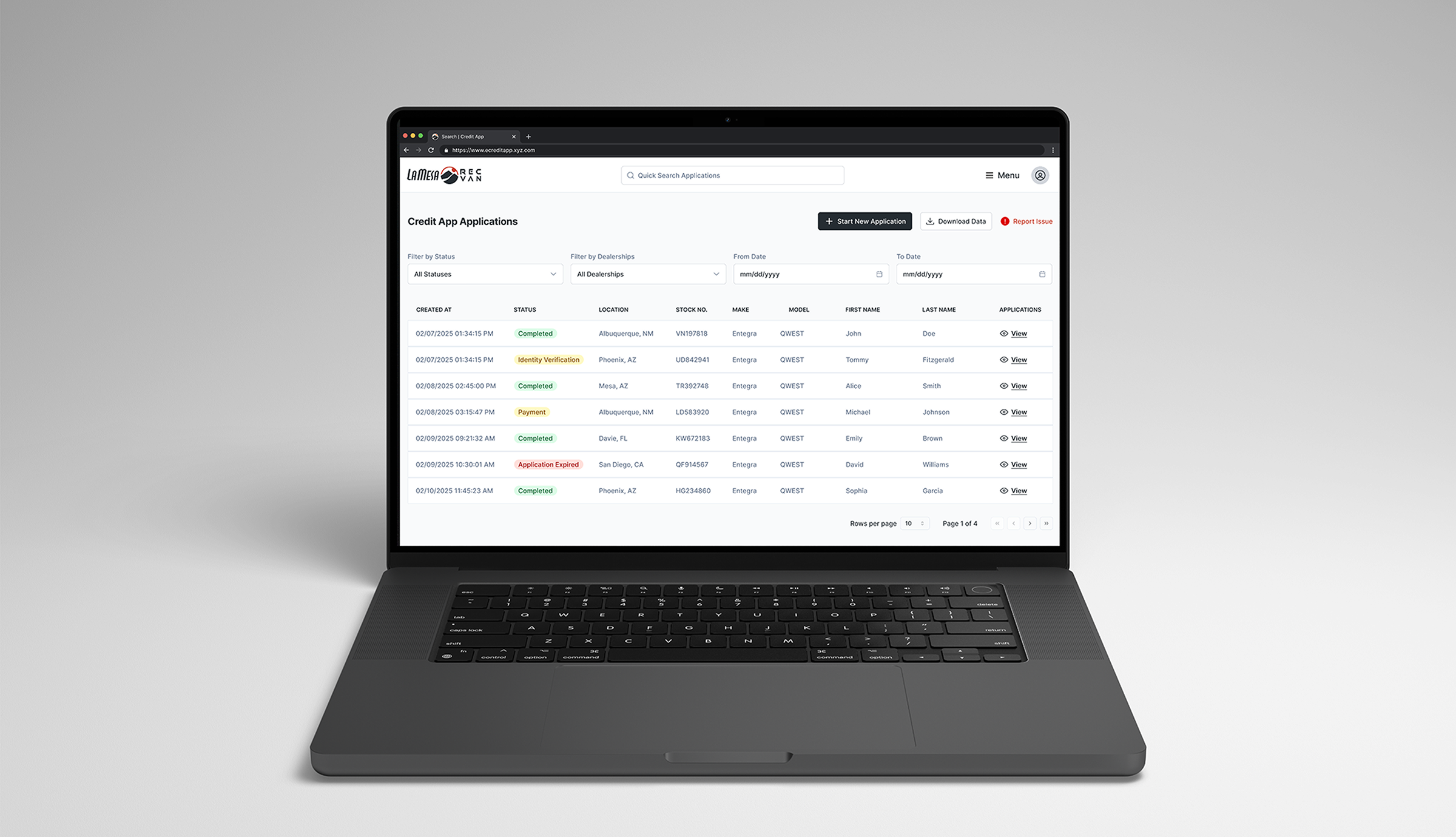 eCredit admin and credit workflow case study.
