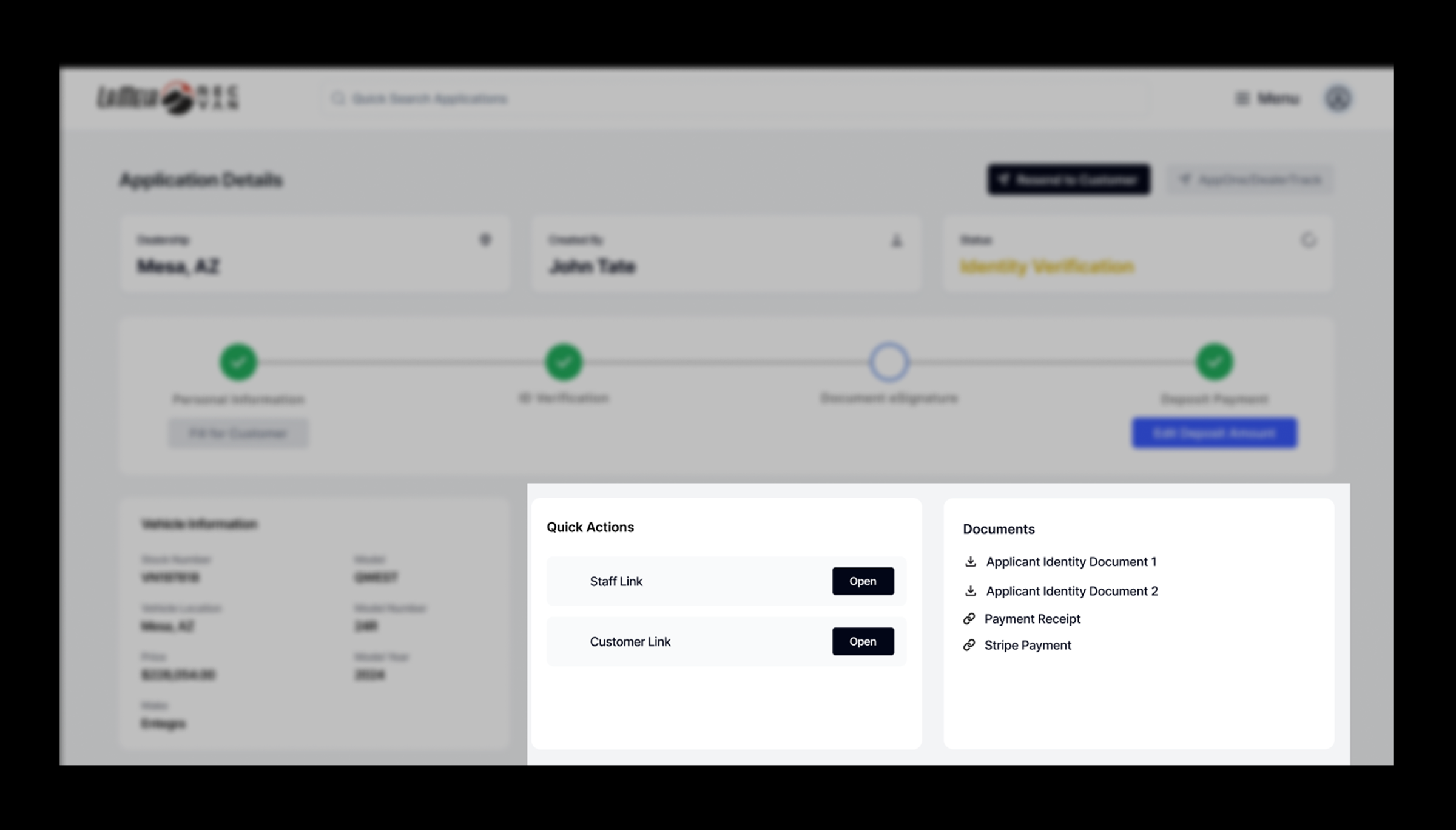 Document tab structure elevating signed documents for faster finance access.