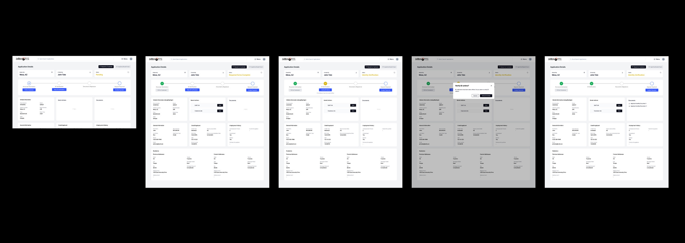 Skip identity verification flow with confirmation for in-person deals.
